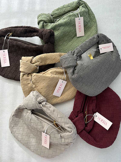 Mini sac en daim tressé – Élégance et raffinement au quotidien