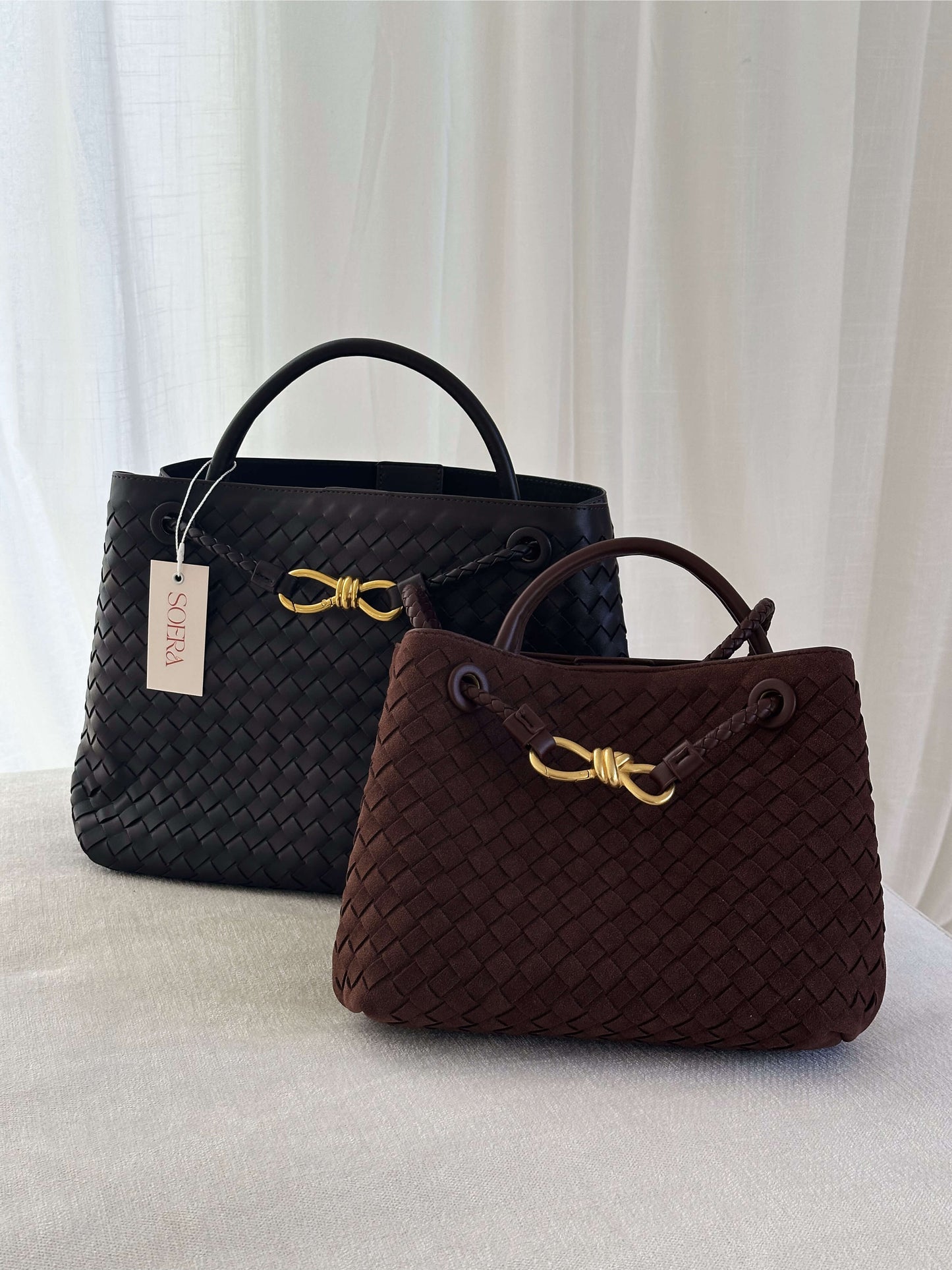Sac tressé Lucia – Élégance et raffinement au quotidien