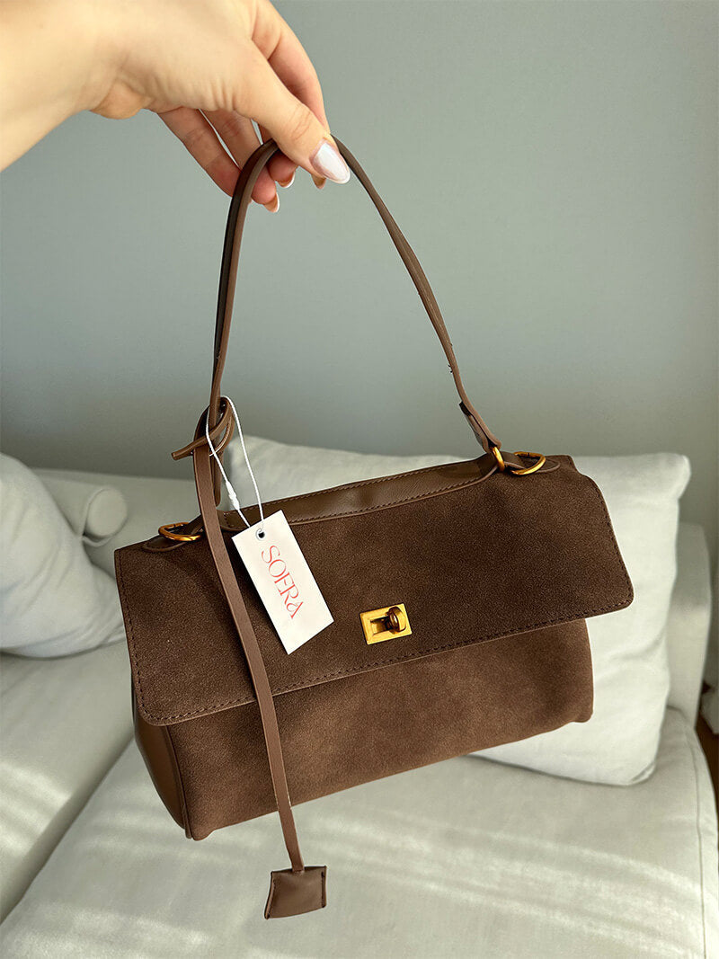 Sac Ramona en daim végan – Élégance et praticité au quotidien