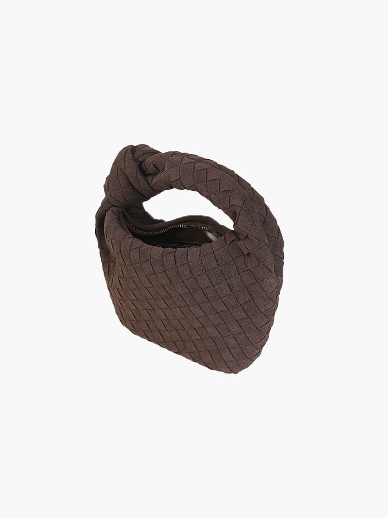 Mini sac en daim tressé – Élégance et raffinement au quotidien