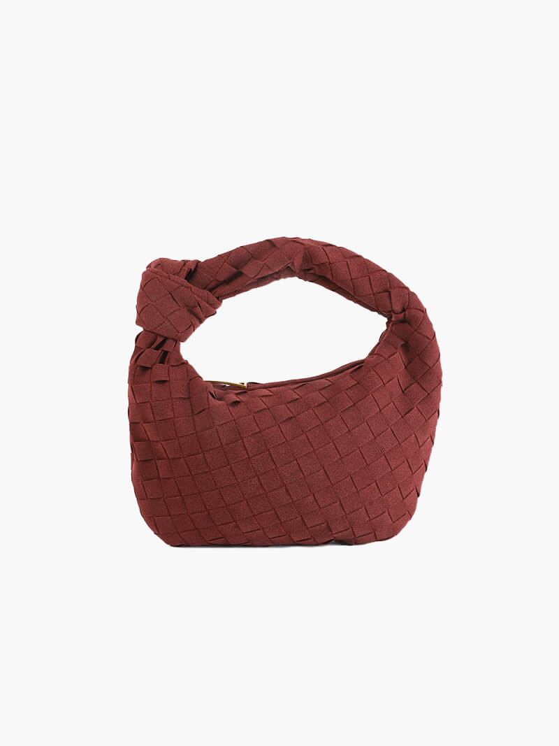 Mini sac en daim tressé – Élégance et raffinement au quotidien