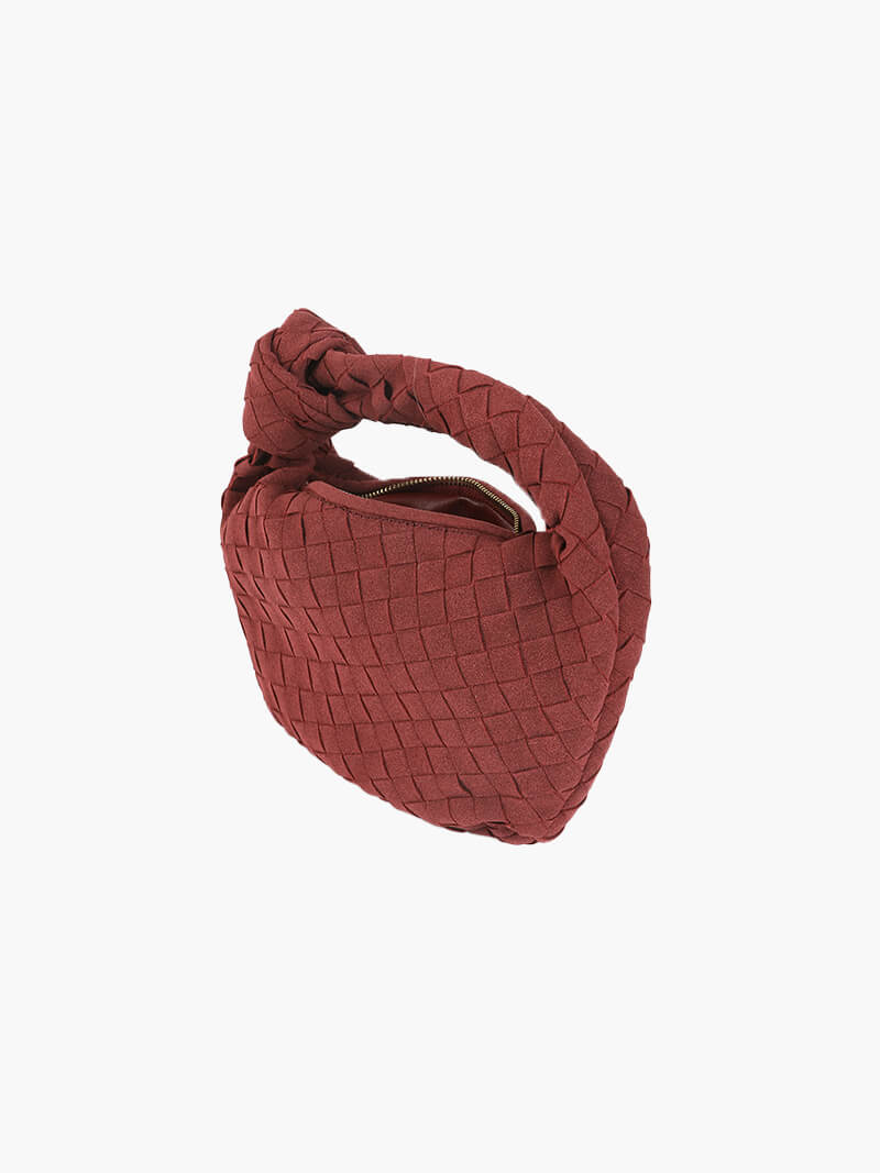 Mini sac en daim tressé – Élégance et raffinement au quotidien