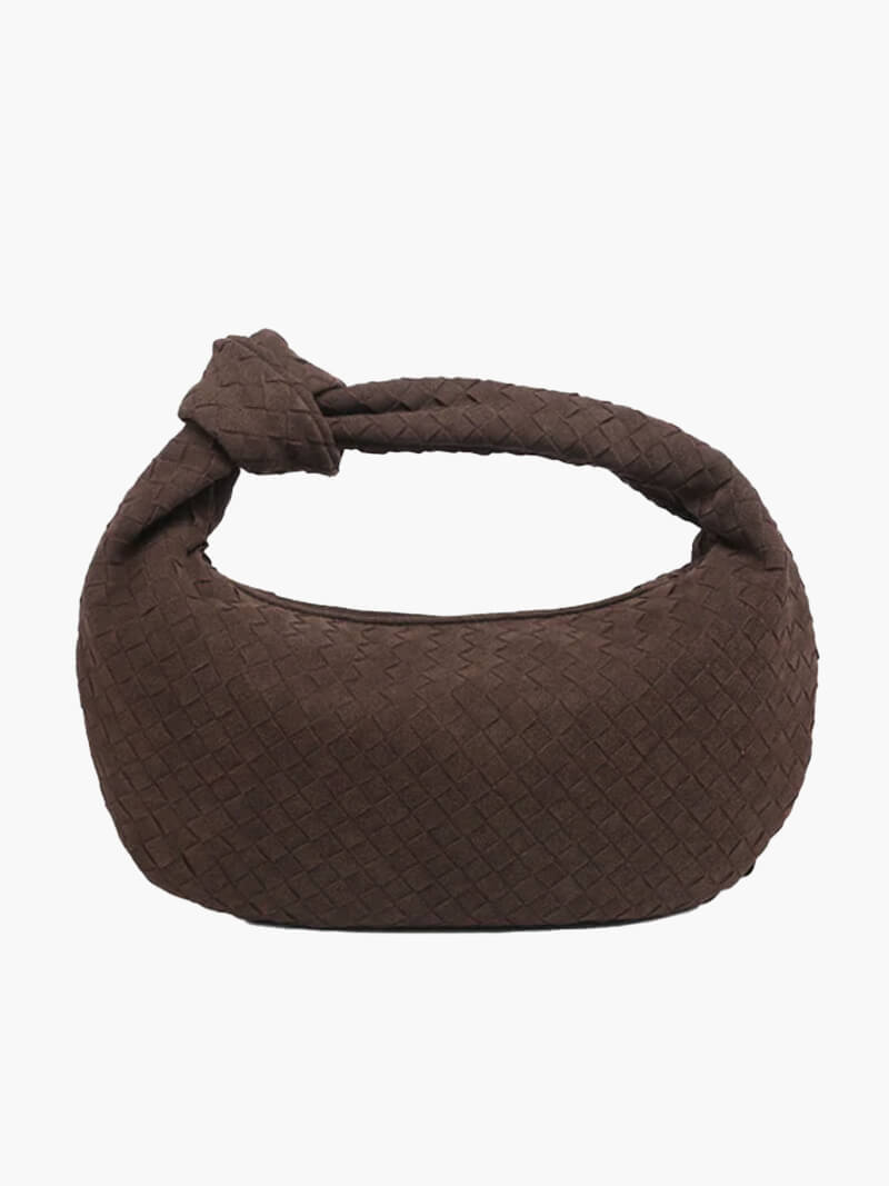 Sac tressé en daim – Élégance et praticité au quotidien