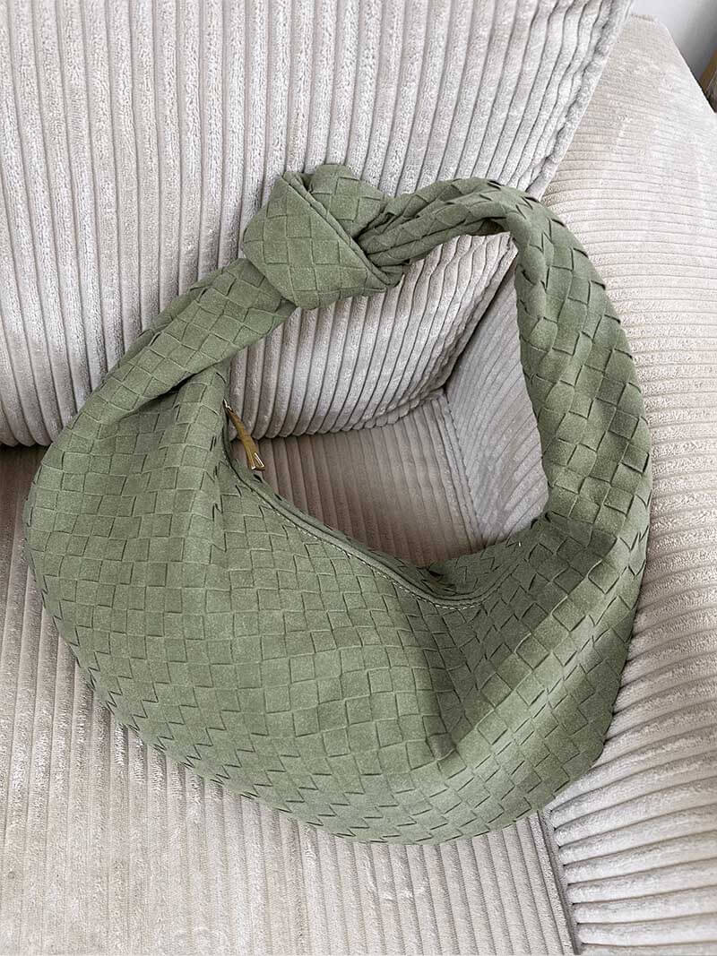 Sac tressé en daim – Élégance et praticité au quotidien