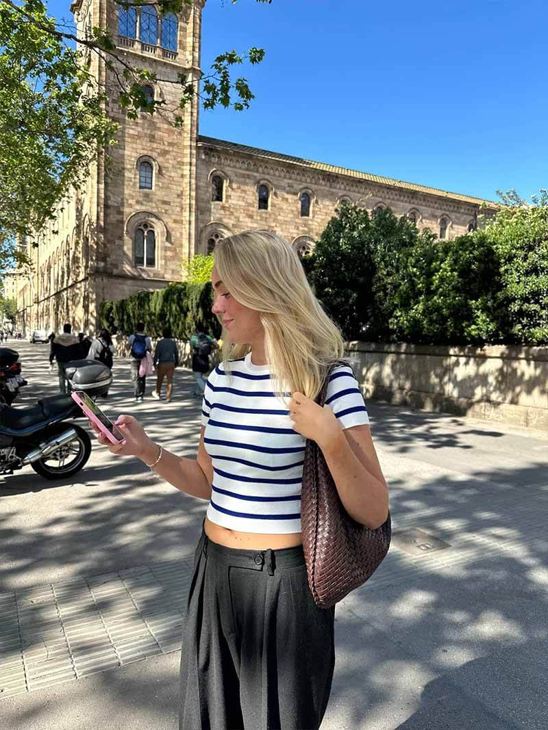 Sac à main élégant en cuir vegan – Style intemporel et détails tressés