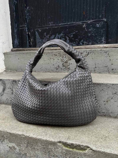 Sac à main élégant en cuir vegan – Style intemporel et détails tressés