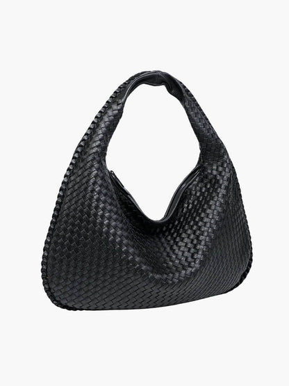 Sac à main élégant en cuir vegan – Style intemporel et détails tressés
