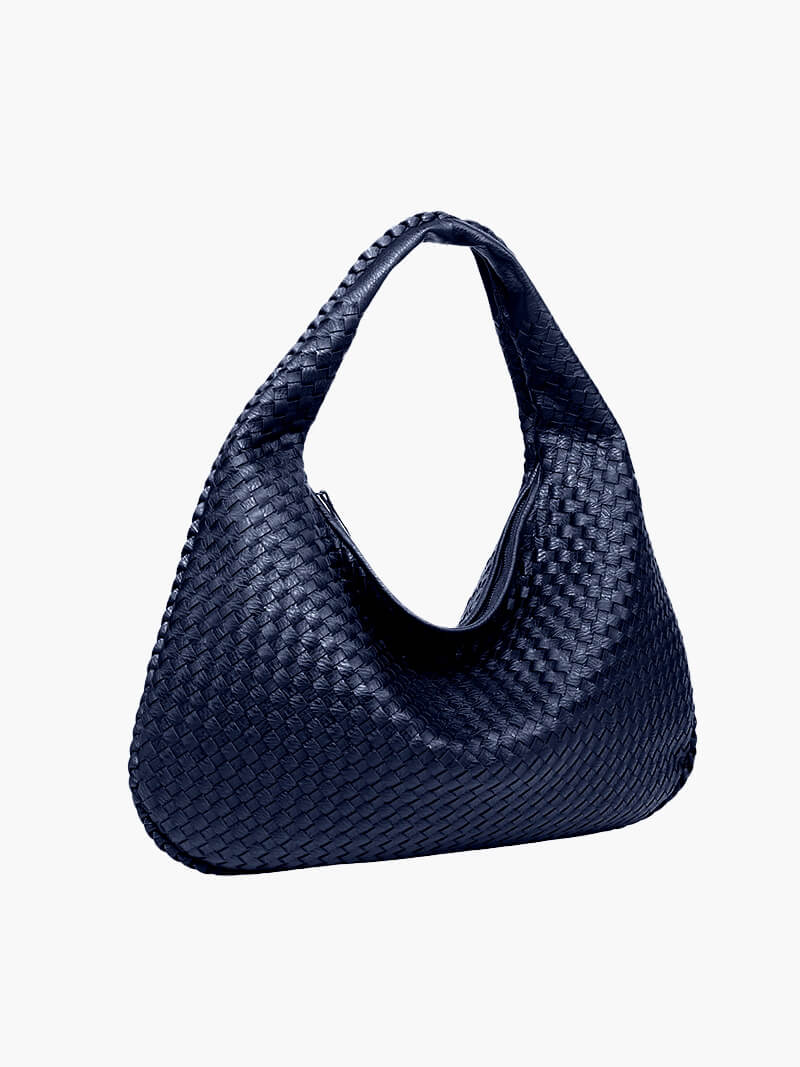 Sac à main élégant en cuir vegan – Style intemporel et détails tressés