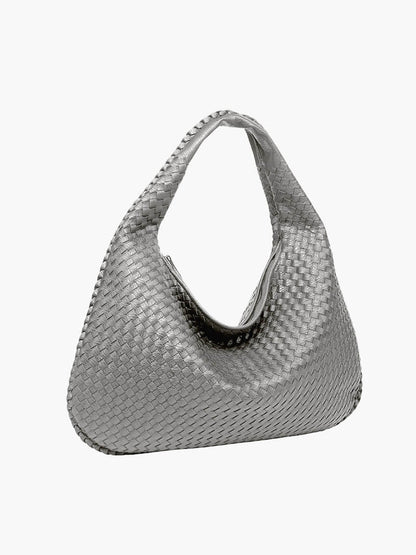 Sac à main élégant en cuir vegan – Style intemporel et détails tressés